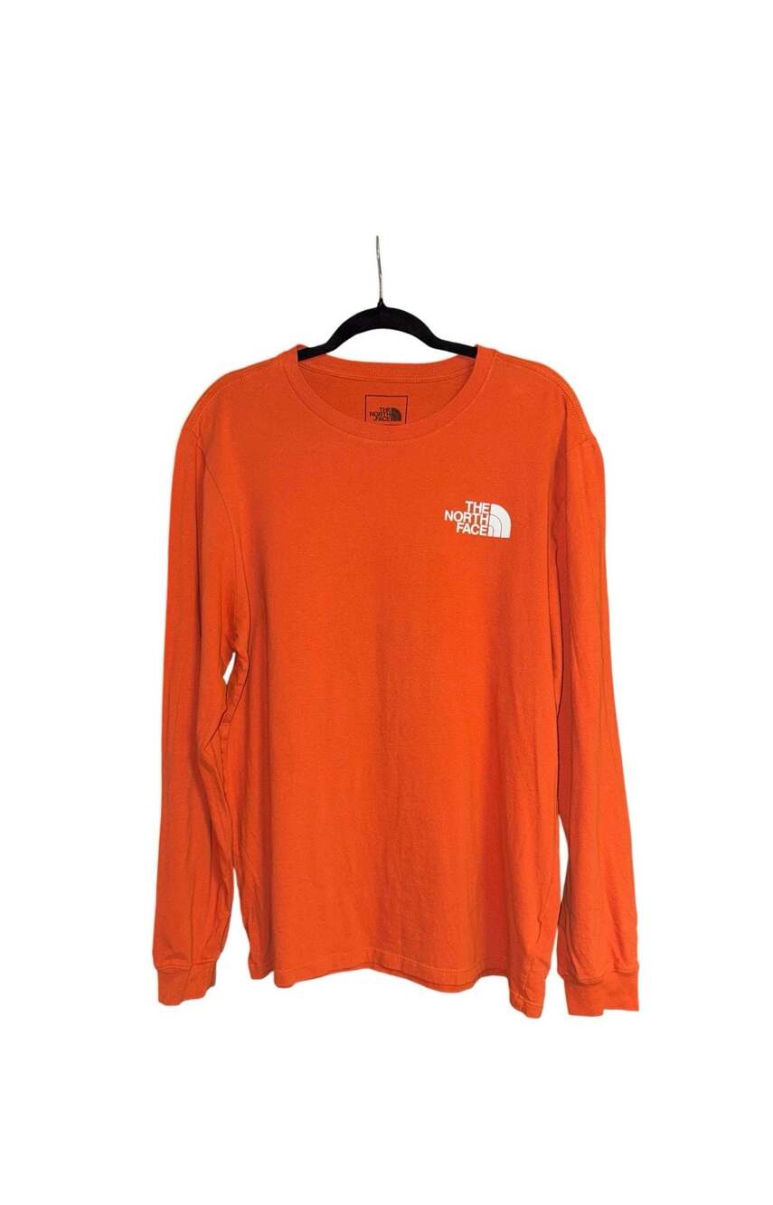 The North Face Men's Long-Sleeve Tee Orange Size L